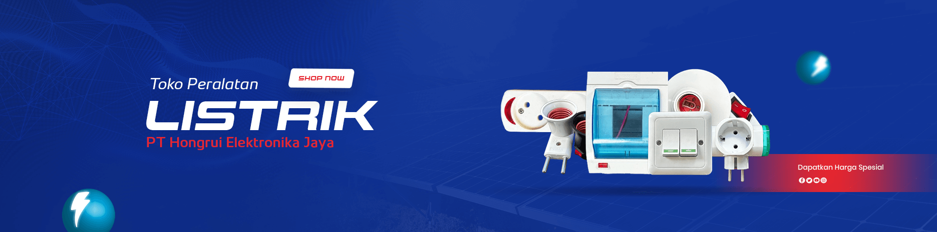 Hongrui Elektronika Jaya Title Deskt