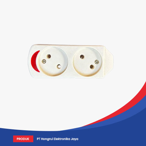 Stop Kontak Gepeng Lubang 2